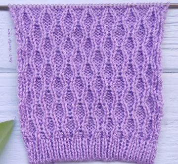 Diamond Stitch Knitting Pattern