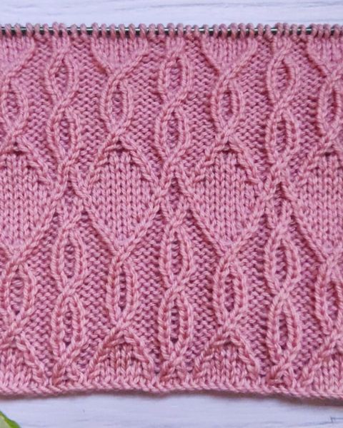 Cable Diamond Stitch Knitting Pattern