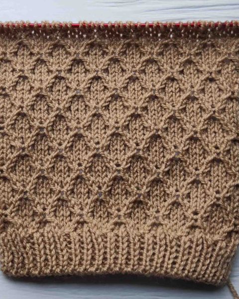 Diamond Stitch Knitting Pattern