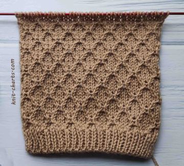 Diamond Stitch Knitting Pattern