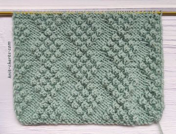 Diamond Bobble Knitting Pattern