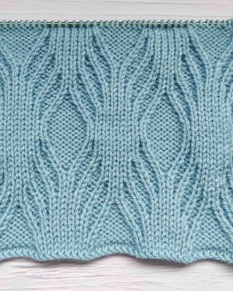 Relief Diamond Stitch Knitting Pattern