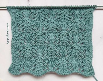 Diamond Cable Stitch Knitting Pattern