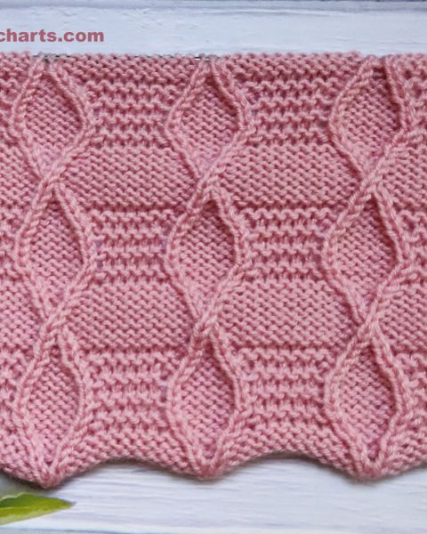 Fancy Diamond Stitch Knitting Pattern