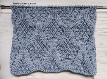 Fancy Diamond Stitch Knitting Pattern