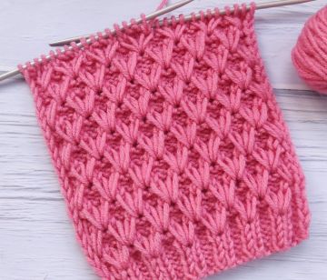Diamond Knit Stitch with long loop