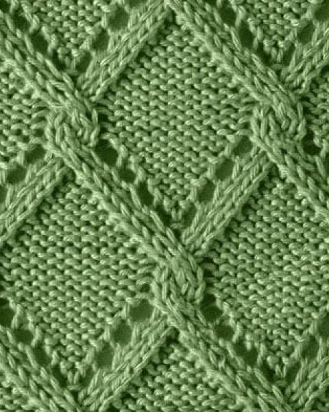 Diamond Cable Knit Stitich Pattern
