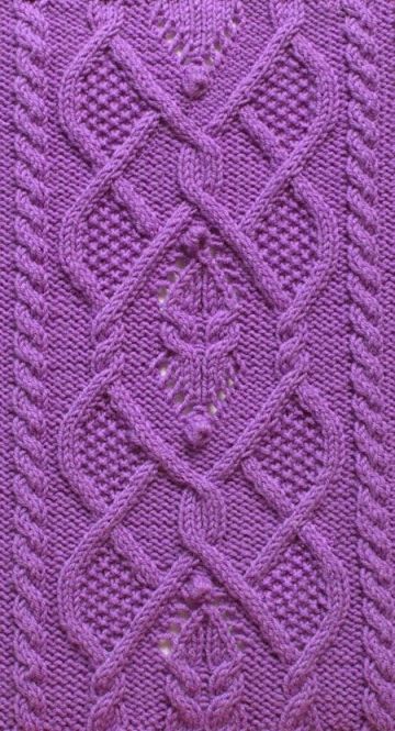 Dimond Cable Knit Stitch Pattern