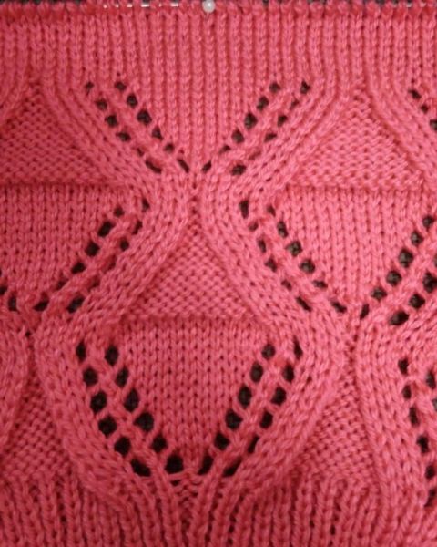 Diamond Lace Knitt Pattern