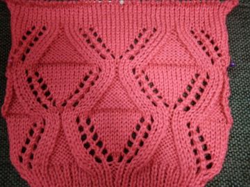 Diamond Lace Knitt Pattern