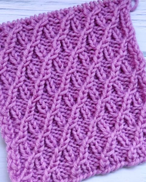 Diamond Stitch Knitting Pattern