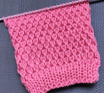 Small Diamond Knitting Pattern
