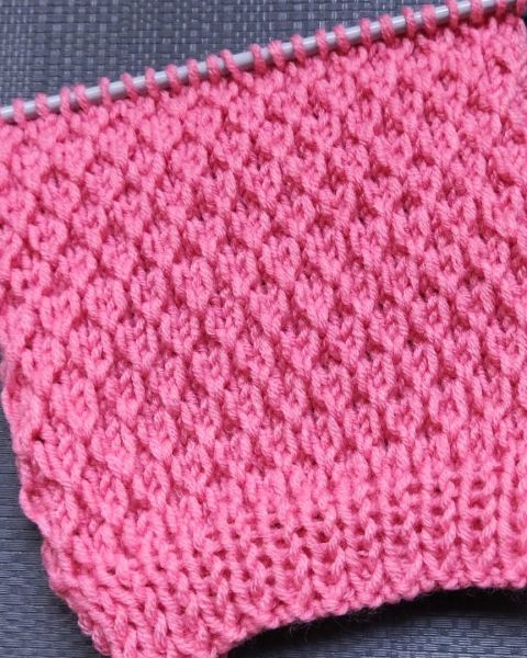 Small Diamond Knitting Pattern