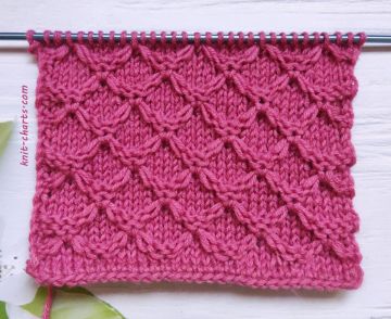 Diamond Honeycomb Knitting Pattern