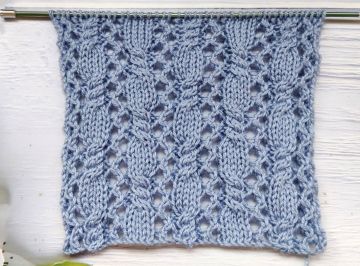 Lace Cable Stitch Knitting Pattern