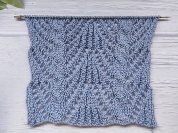 Lace Cable Stitch Knitting Pattern