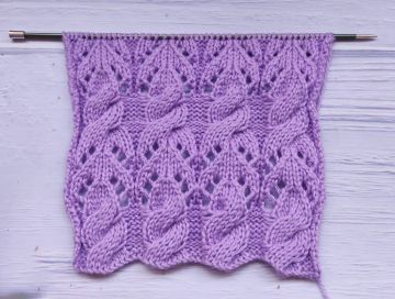 Lace Cable Stitch Knitting Pattern
