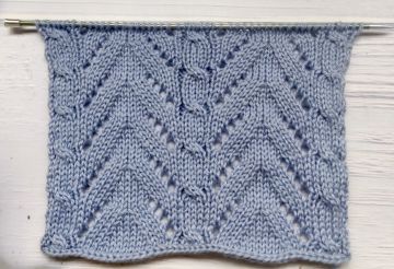 Lace Cable Stitch Knitting Pattern