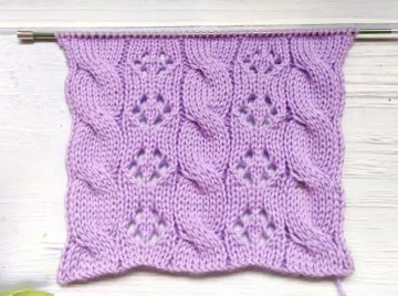 Lace Cable Stitch Knitting Pattern