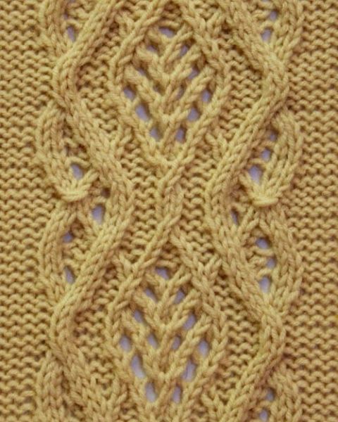 Lace Cable Stitch Pattern