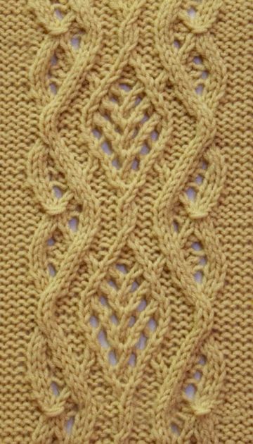 Lace Cable Stitch Pattern