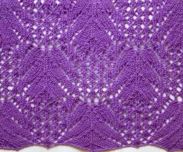Lace Knitting Stitch Pattern
