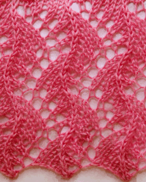 Lace Knitting Stitch Pattern