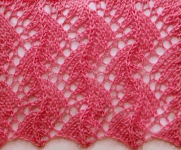 Lace Knitting Stitch Pattern