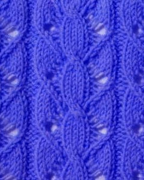 Lace and Cable Knitting Stitch