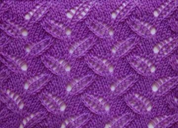 Eyelet Knitting Stitch Pattern