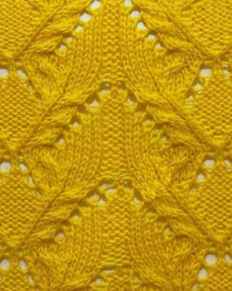 Lace Cable Knit Stitch Pattern