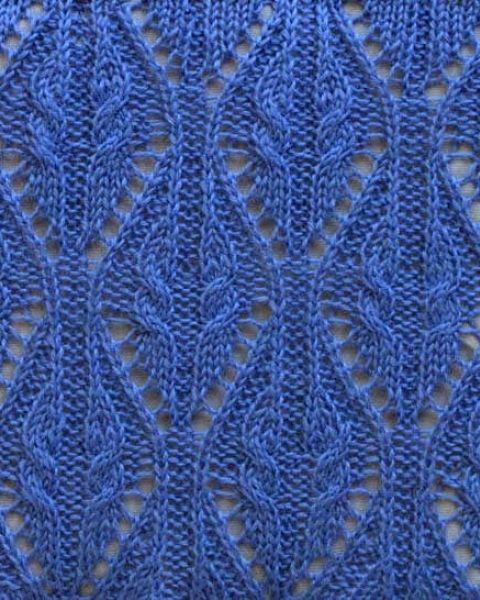 Lace Cable Knit Stitch Pattern