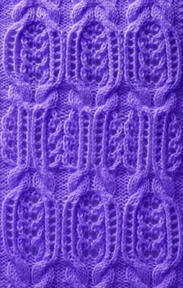Lace Cable Knit Stitch Pattern