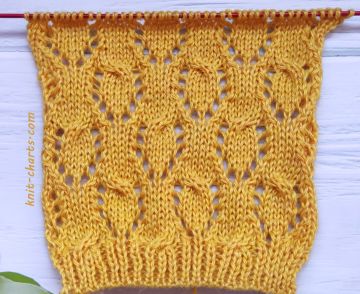 Lace Cable Stitch Knitting Pattern