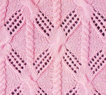 Lace and Cable Knit Stitch
