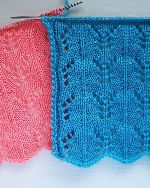 Easy Lace Knitting Stitch