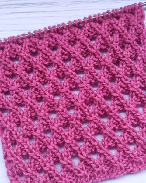 Mesh Stitch Knitting Pattern