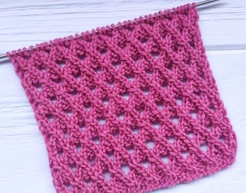 Mesh Stitch Knitting Pattern