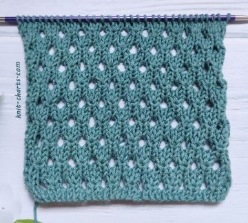Eyelet Stitch Knitting Pattern