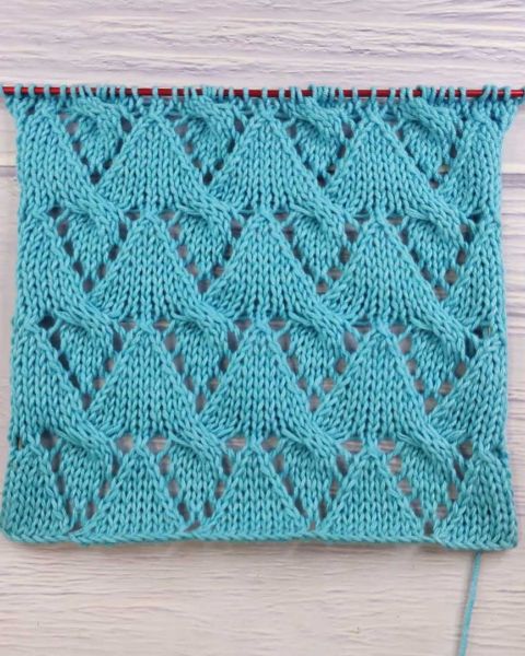 Lace Cable Stitch Knitting Pattern