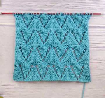 Lace Cable Stitch Knitting Pattern