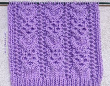 Cable Lace Stitch Knitting Pattern
