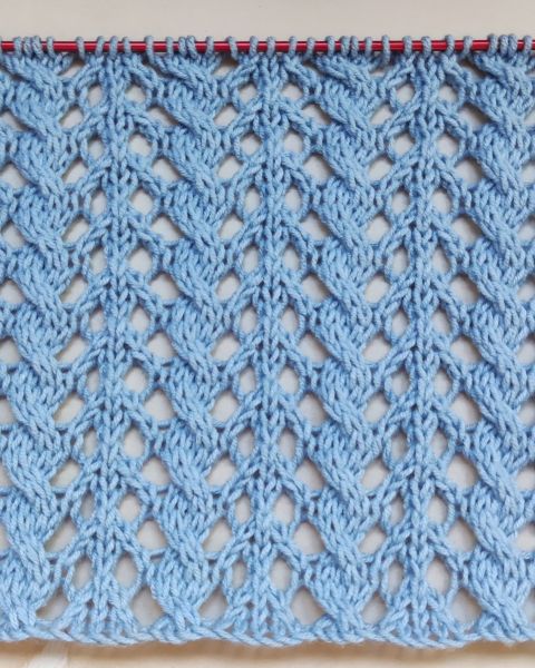 Lace Cable Stitch Knitting Pattern