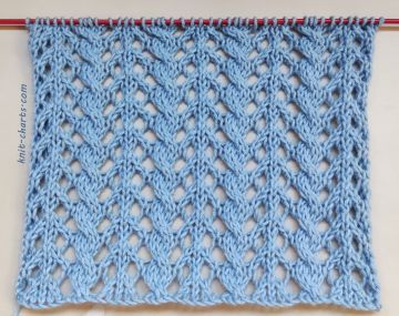 Lace Cable Stitch Knitting Pattern