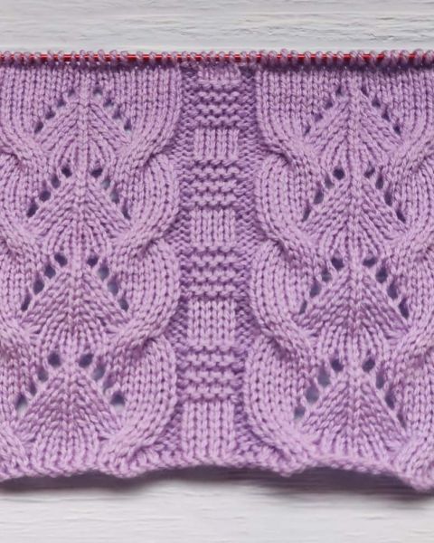 Lace Cable Stitch Knitting Pattern