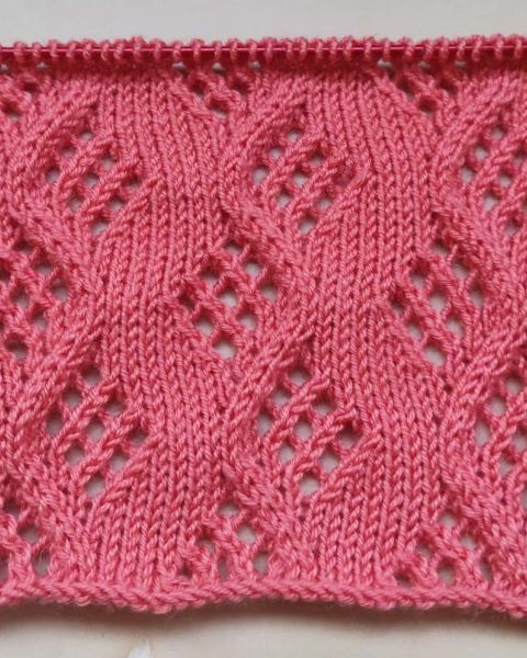 Lace Cable Stitch Knitting Pattern