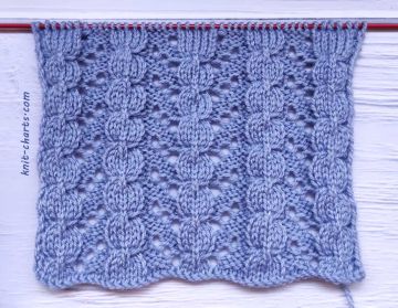 Lace Cable Stitch Knitting Pattern