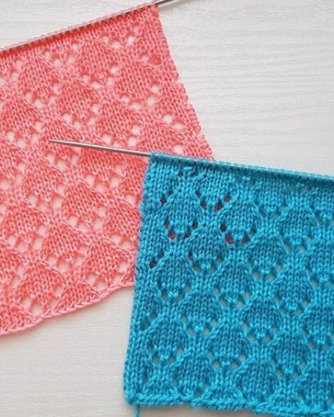 Easy Lace Knitting Stitch
