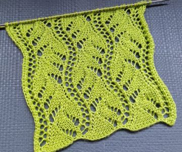 Lace Stitch Knitting Pattern for Stole