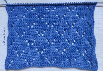 Easy Lace Stitch Knitting Pattern